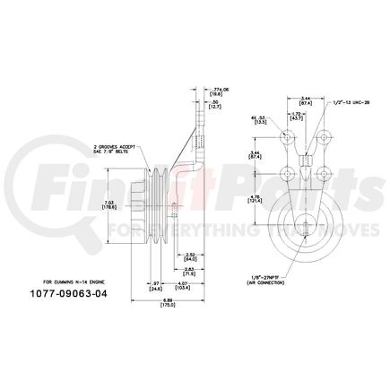 1077-09063-04X by KIT MASTERS - Kysor-Style Hub - Remanufactured