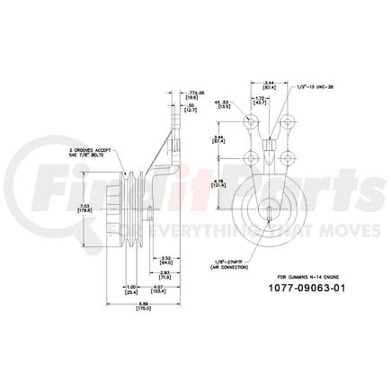 1077-09063-01X by KIT MASTERS - Kysor-Style Hub - Remanufactured