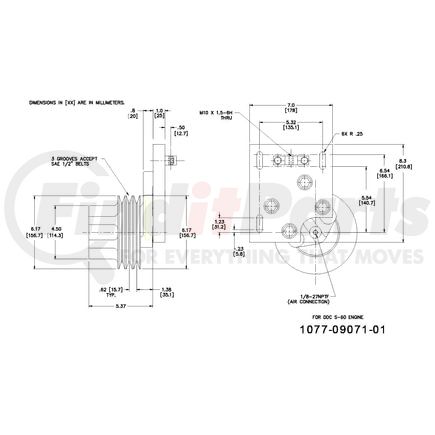 1077-09071-01X by KIT MASTERS - Kysor-Style Hub - Remanufactured