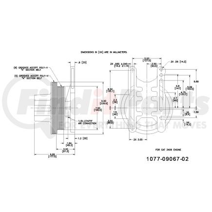 1077-09067-02X by KIT MASTERS - Kysor-Style Hub - Remanufactured