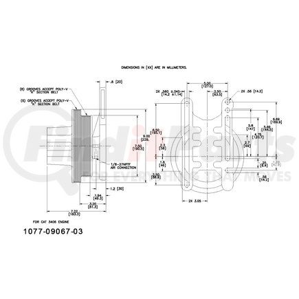 1077-09067-03X by KIT MASTERS - Kysor-Style Hub - Remanufactured