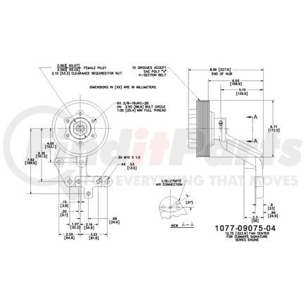 1077-09075-04X by KIT MASTERS - Kysor-Style Hub - Remanufactured