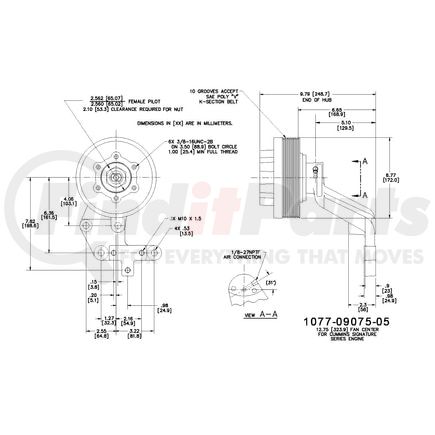 1077-09075-05X by KIT MASTERS - Kysor-Style Hub - Remanufactured