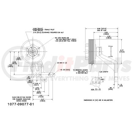 1077-09077-01X by KIT MASTERS - Kysor-Style Hub - Remanufactured