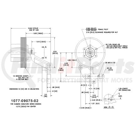 1077-09075-02X by KIT MASTERS - Kysor-Style Hub - Remanufactured