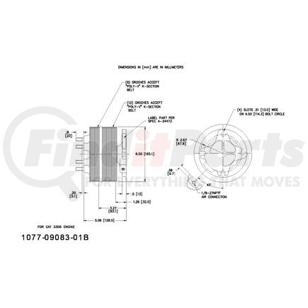 1077-09083-01BX by KIT MASTERS - Kysor-Style Hub - Remanufactured