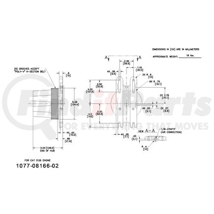 1077-08166-02X by KIT MASTERS - Kysor-Style Hub - Remanufactured