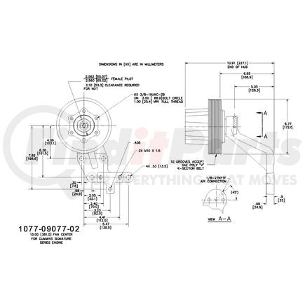 1077-09077-02X by KIT MASTERS - Kysor-Style Hub - Remanufactured