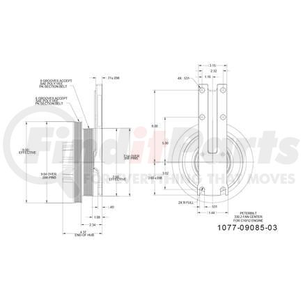 1077-09085-03X by KIT MASTERS - Kysor-Style Hub - Remanufactured