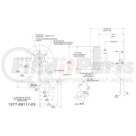 1077-09111-03X by KIT MASTERS - Kysor-Style Hub - Remanufactured