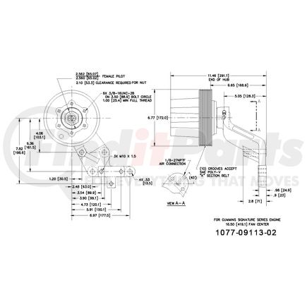 1077-09113-02X by KIT MASTERS - Kysor-Style Hub - Remanufactured