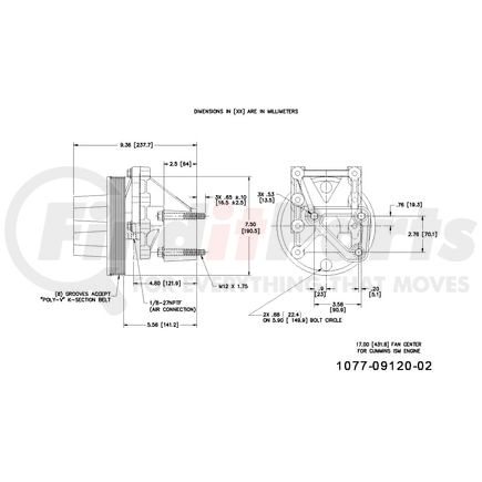 1077-09120-02X by KIT MASTERS - Kysor-Style Hub - Remanufactured