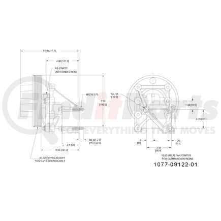 1077-09122-01X by KIT MASTERS - Kysor-Style Hub - Remanufactured