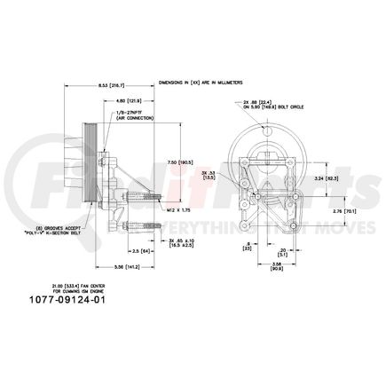 1077-09124-01X by KIT MASTERS - Kysor-Style Hub - Remanufactured