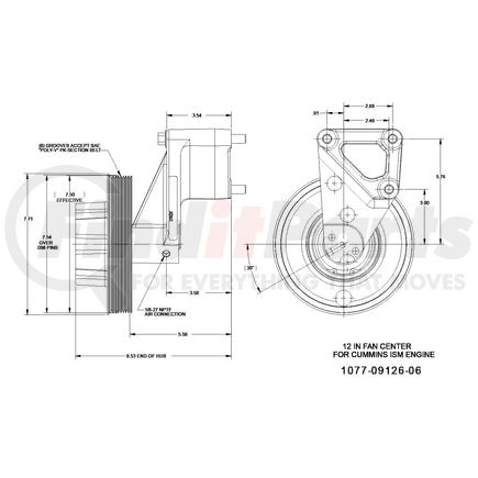 1077-09126-06X by KIT MASTERS - Kysor-Style Hub - Remanufactured