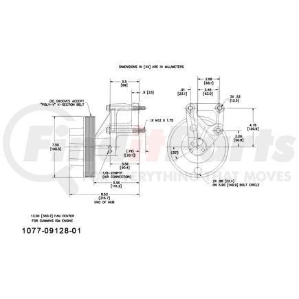 1077-09128-01X by KIT MASTERS - Kysor-Style Hub - Remanufactured