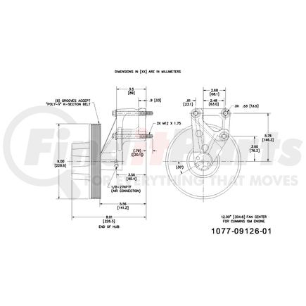 1077-09126-01X by KIT MASTERS - Kysor-Style Hub - Remanufactured