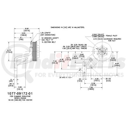 1077-09172-01X by KIT MASTERS - Kysor-Style Hub - Remanufactured