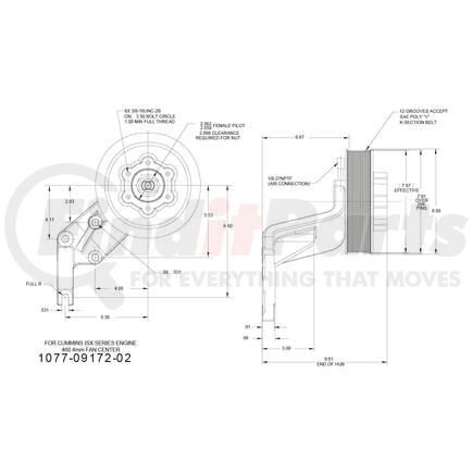 1077-09172-02X by KIT MASTERS - Kysor-Style Hub - Remanufactured