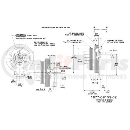 1077-09159-02X by KIT MASTERS - Kysor-Style Hub - Remanufactured