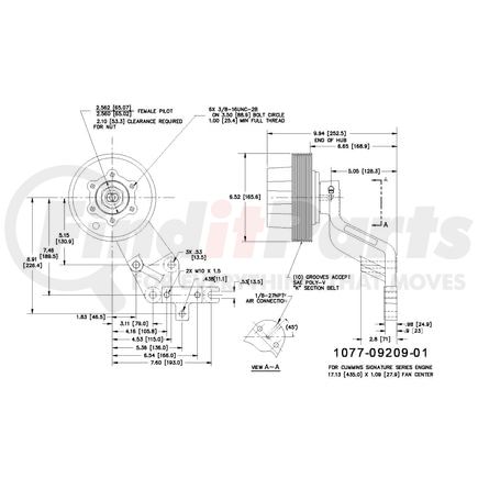 1077-09209-01X by KIT MASTERS - Kysor-Style Hub - Remanufactured