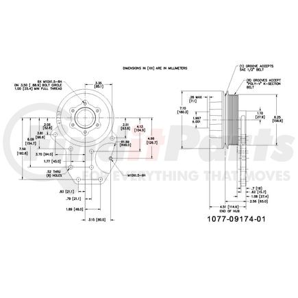 1077-09174-01X by KIT MASTERS - Kysor-Style Hub - Remanufactured