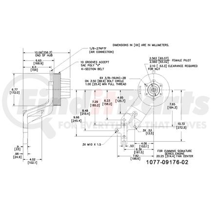 1077-09176-02X by KIT MASTERS - Kysor-Style Hub - Remanufactured