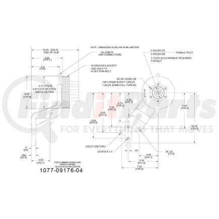 1077-09176-04X by KIT MASTERS - Kysor-Style Hub - Remanufactured