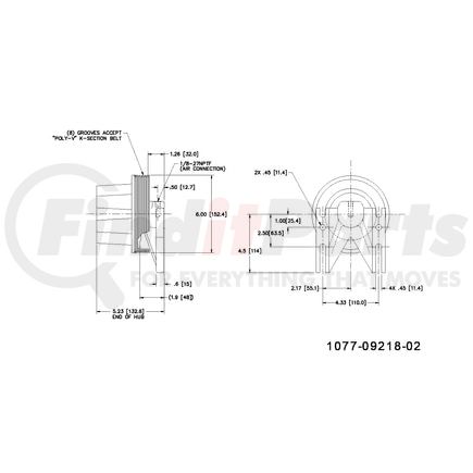 1077-09218-02X by KIT MASTERS - Kysor-Style Hub - Remanufactured