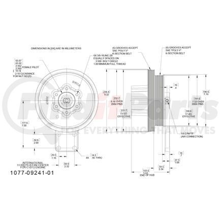 1077-09241-01X by KIT MASTERS - Kysor-Style Hub - Remanufactured