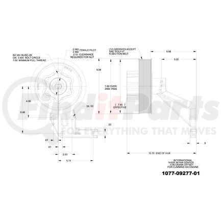 1077-09277-01X by KIT MASTERS - Kysor-Style Hub - Remanufactured