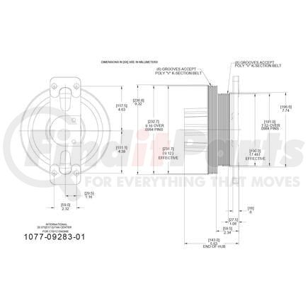 1077-09283-01X by KIT MASTERS - Kysor-Style Hub - Remanufactured