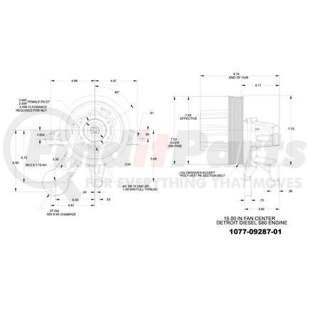 1077-09287-01X by KIT MASTERS - Kysor-Style Hub - Remanufactured