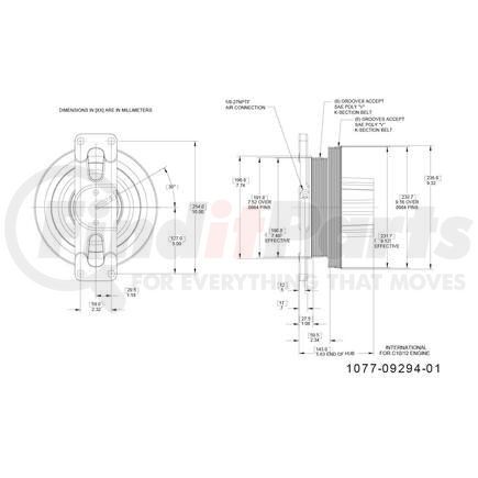 1077-09294-01X by KIT MASTERS - Kysor-Style Hub - Remanufactured