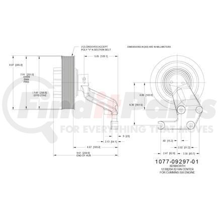 1077-09297-01X by KIT MASTERS - Kysor-Style Hub - Remanufactured