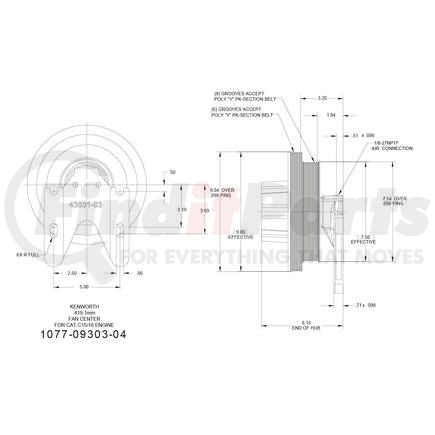 1077-09303-04X by KIT MASTERS - Kysor-Style Hub - Remanufactured