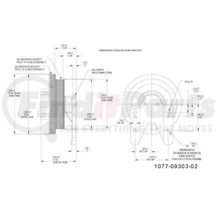 1077-09303-02X by KIT MASTERS - Kysor-Style Hub - Remanufactured