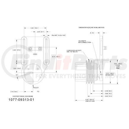 1077-09313-01X by KIT MASTERS - Kysor-Style Hub - Remanufactured