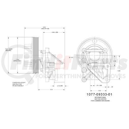 1077-09333-01X by KIT MASTERS - Kysor-Style Hub - Remanufactured