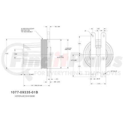 1077-09335-01BX by KIT MASTERS - Kysor-Style Hub - Remanufactured