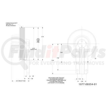 1077-09354-01X by KIT MASTERS - Kysor-Style Hub - Remanufactured