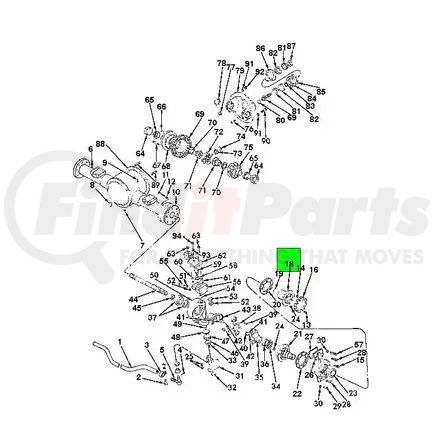 597294C1 by NAVISTAR - Axle Hub Flange - Front Wheel Drive For Navistar International