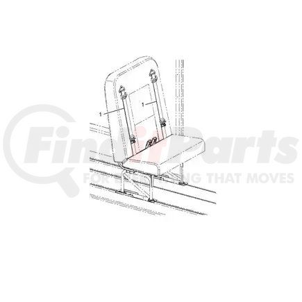 2214984C91 by NAVISTAR - Seat - Davenport With Belts For International IC Bus