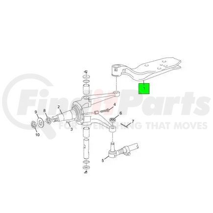 ETN0971501 by NAVISTAR - Beam Axle - I-Beam Front Axle For 14K Dana Axle For 9900I Model (02Aez)