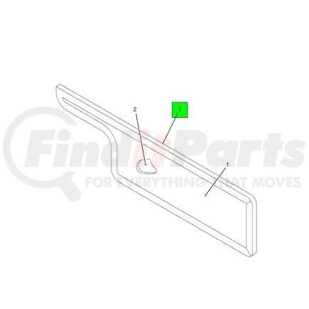 HSM442439217 by NAVISTAR - Upholstery Filler Panel - Upholstery Compartment Driver  Bottom