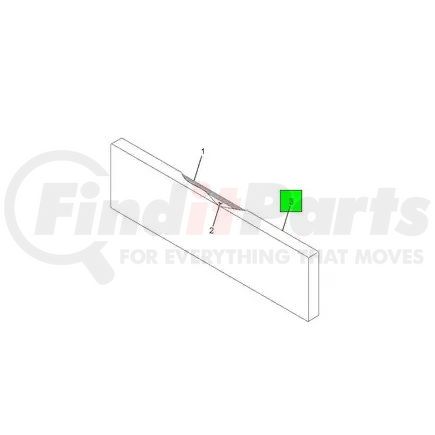 HSM442439005 by NAVISTAR - Upholstery Filler Panel - Upholstery Driver Compartment Front