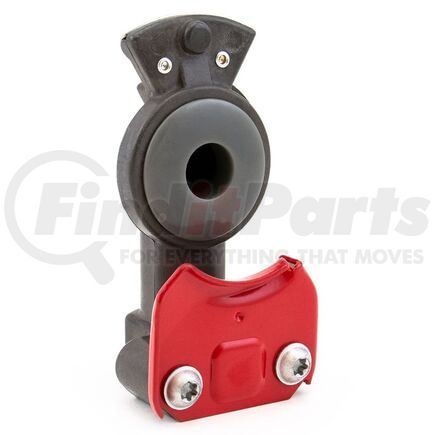 FS6201E by TRAMEC SLOAN - Standard Air Brake Gladhand - Emergency, Anodized, Gray Poly Seal