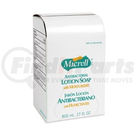 9756-06 by GOJO - Micrell® Antibacterial Lotion Soap - with Moisturizers, 800mL (27 Fl. Oz.)