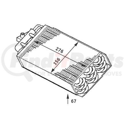 351211721 by HELLA - EVAPORATOR A/C BMW