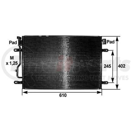 351300241 by HELLA - Condenser